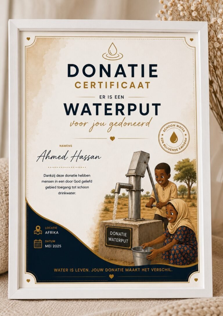 Certificaat Donatie